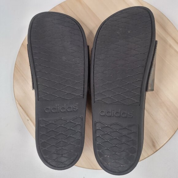 Adidas Adilette Comfort Camo Black Green Brown Slides Sandals GW9647 Men US 11 - Picture 10 of 12